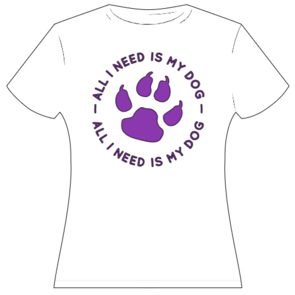 Custom-Made All I Need Is My Dog T-Shirt - Picture 7 of 11